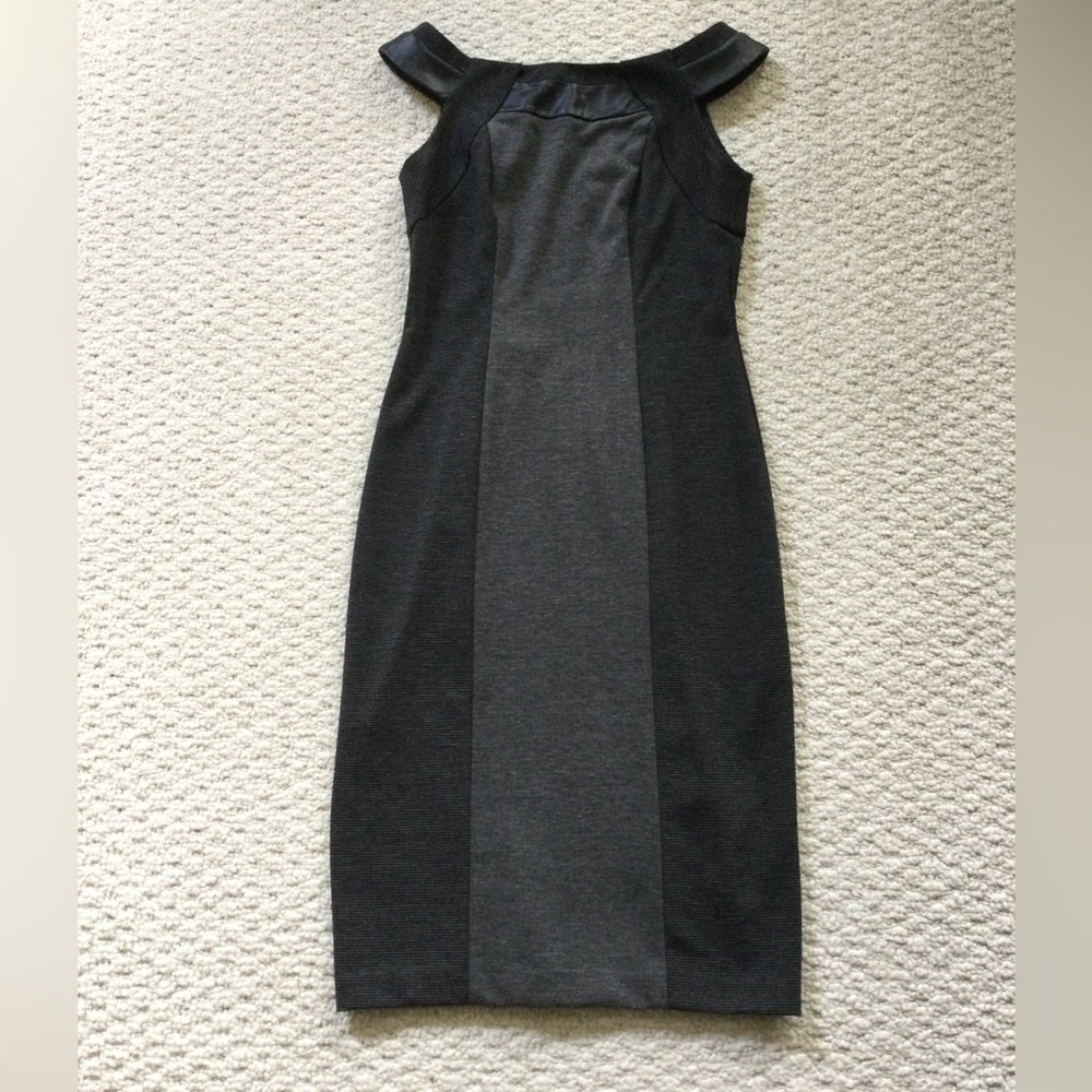 Women’s Charcoal Two-Tone Sheath Dress